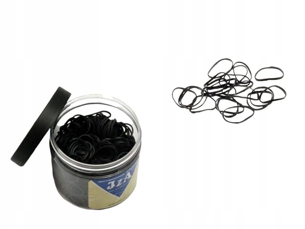 Gumki czarne do warkoczyków 500szt
