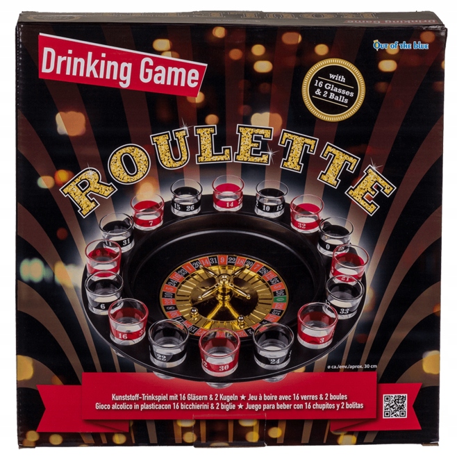 ALKOHOLOWA GRA IMPREZOWA RULETKA + KIELISZKI 16SZT Nazwa Roulette Set Drinking Game