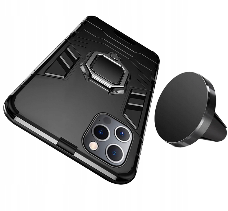 

Etui do iPhone 12 Pro Pancerne Ring Uchwyt Szkło