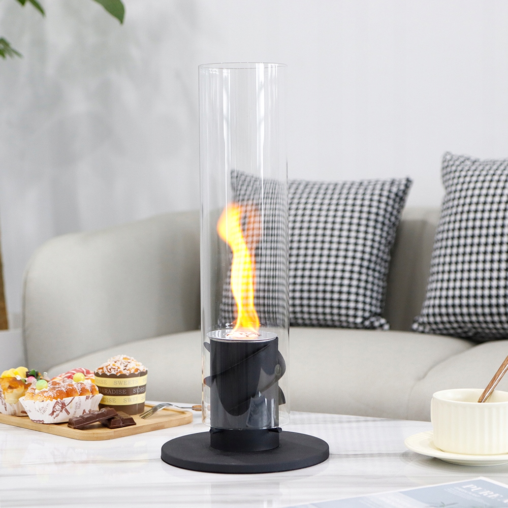 Voľne Stojaci Biokrb Čierny Tornado Flame