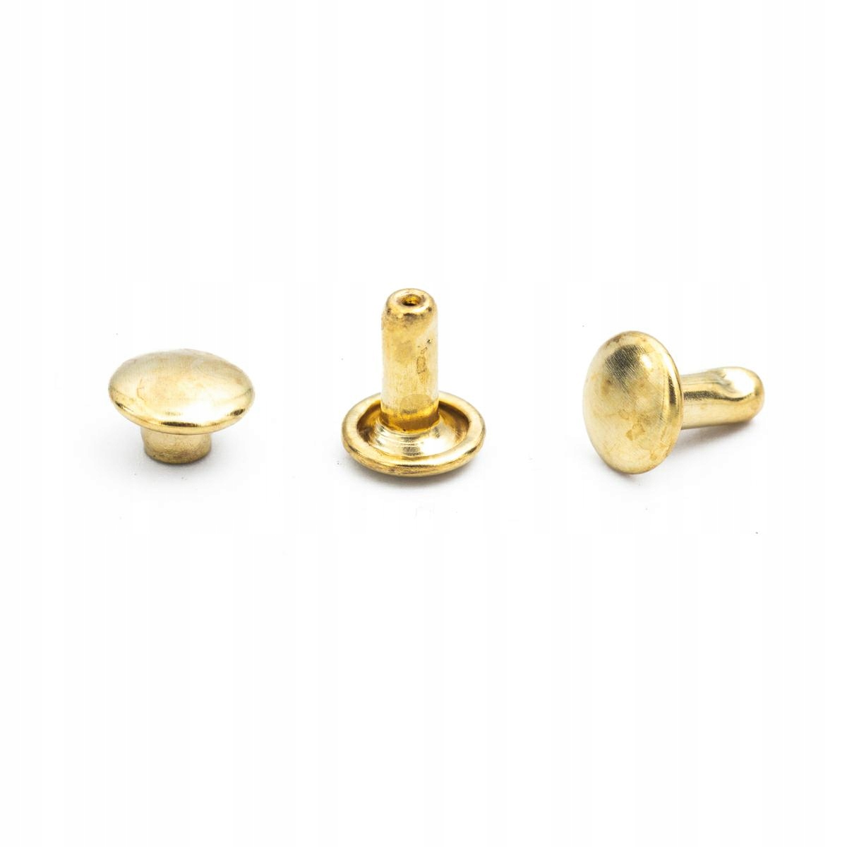 Kalhotkové nýty kovové zlaté 6mm/2000ks Mos Lux