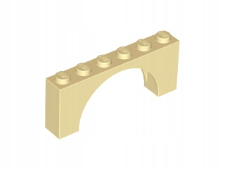 

Lego 15254 Łuk mostek piaskowy tan 1x6x2 1szt N