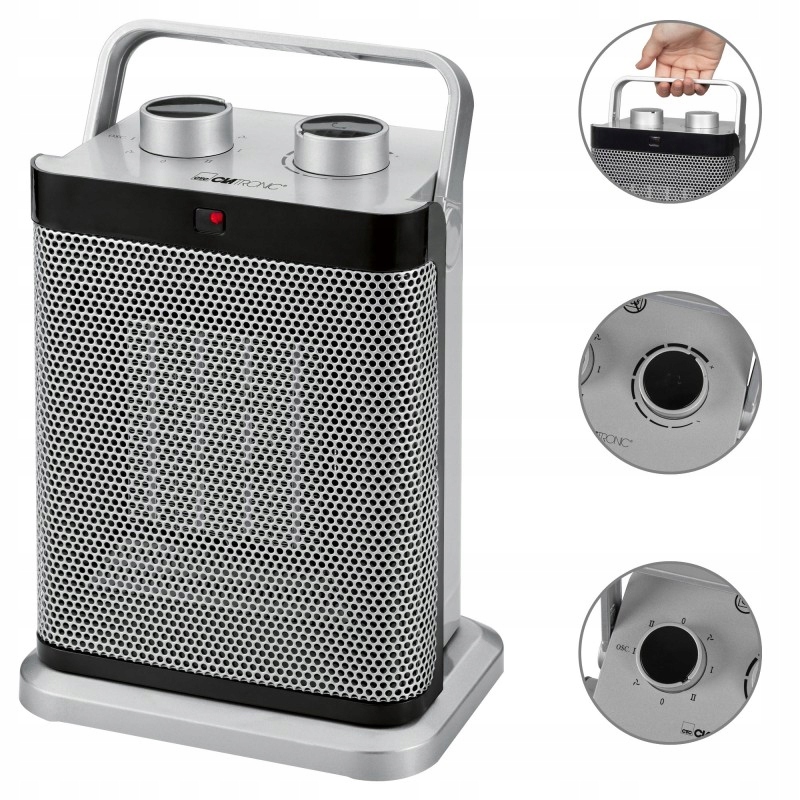 TERMOWENTYLATOR FARELKA GRZEJNIK ELEKTRYCZNY PIECYK OGRZEWACZ 2000W Marka Clatronic