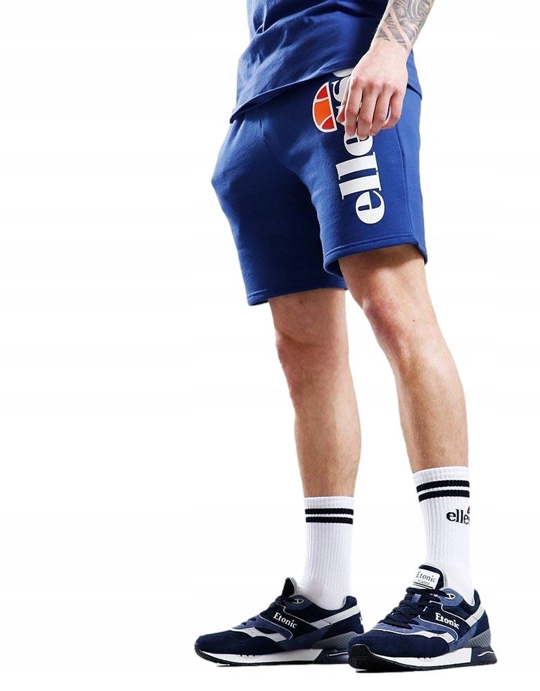 Kraťasy pánské krátké Ellesse teplákové kraťasy Bossini, modré, bavlněné