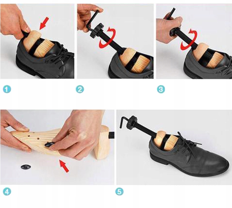 PRAWIDŁO DREWNIANE DO ROZCIĄGANIA BUTÓW 42-46 Model brak