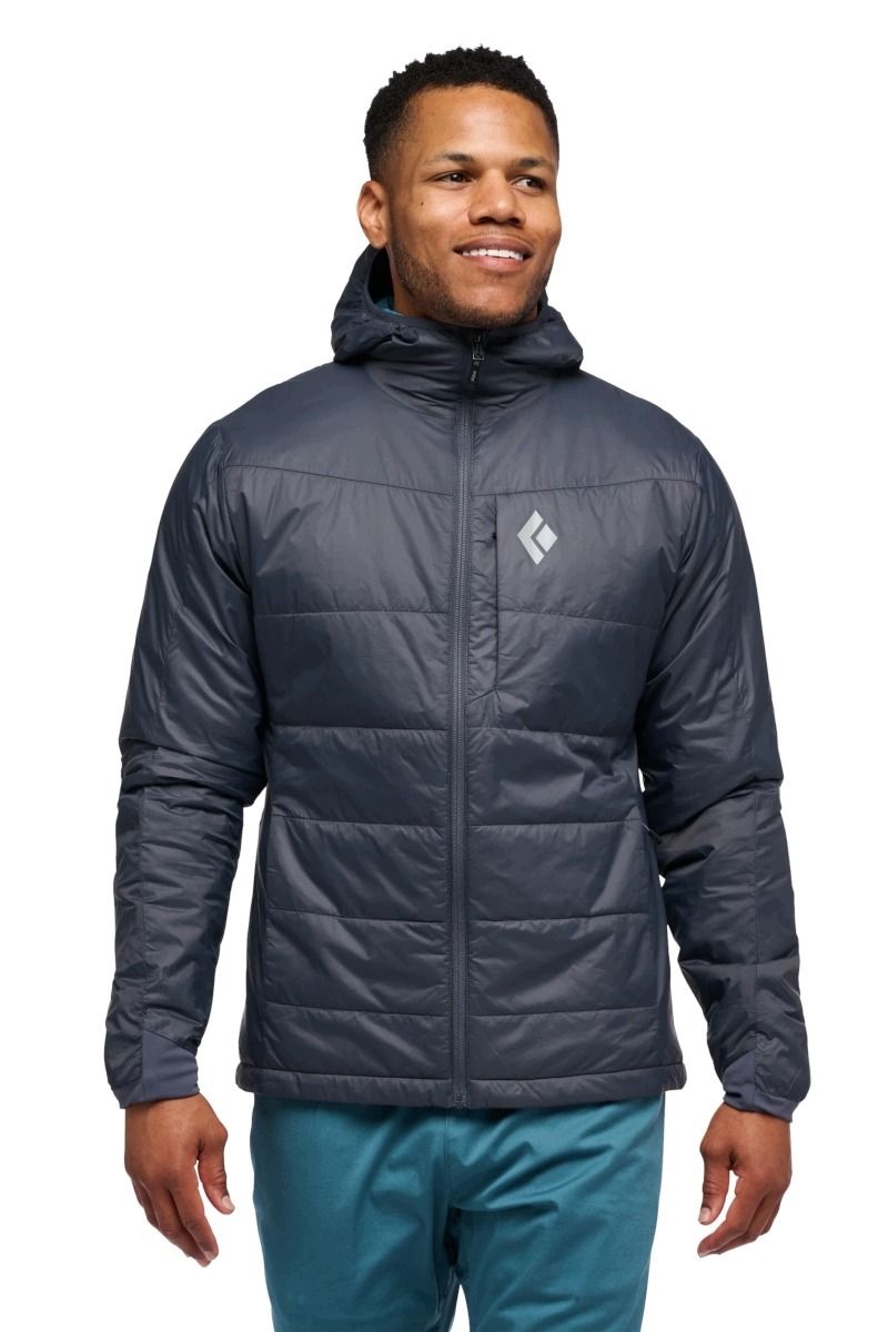 Kurtka zimowa męska Black Diamond Solution 2.0 Hoody Charcoal