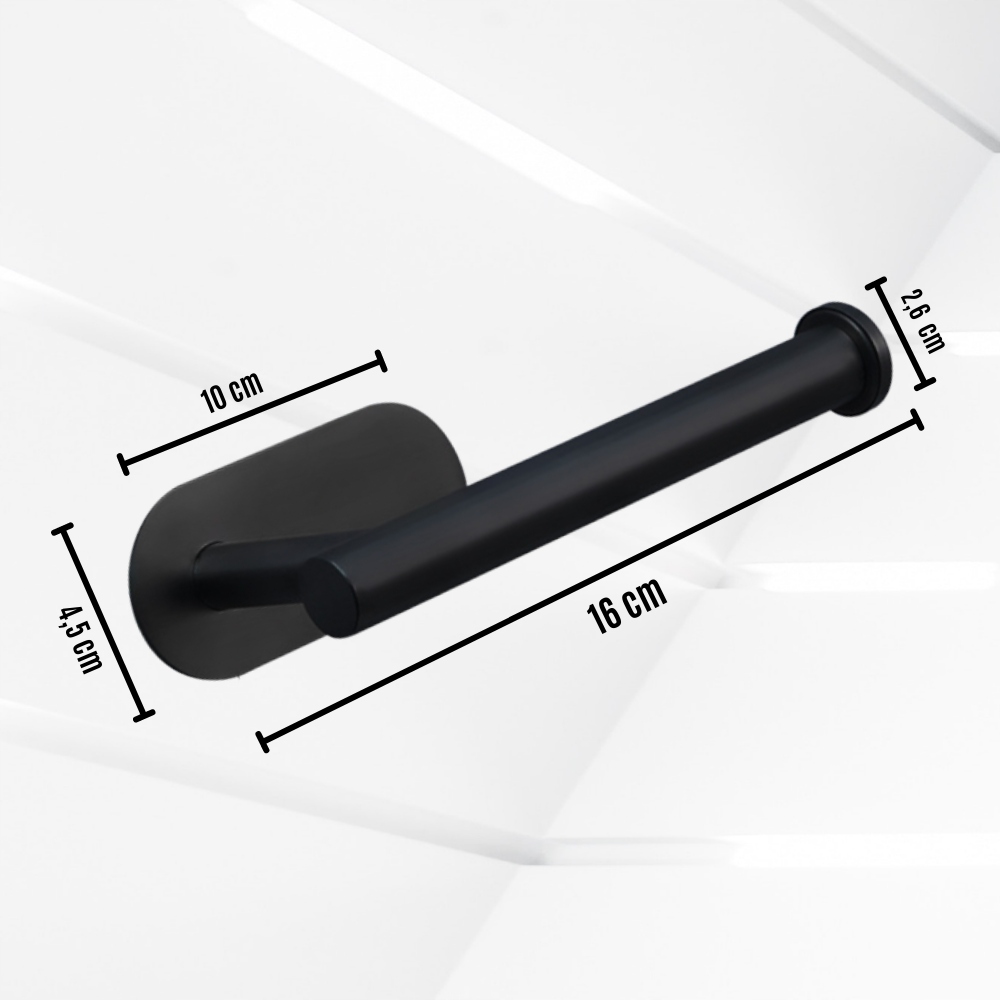 UCHWYT PAPIER TOALETOWY CZARNY LOFT Materiał wykonania metal