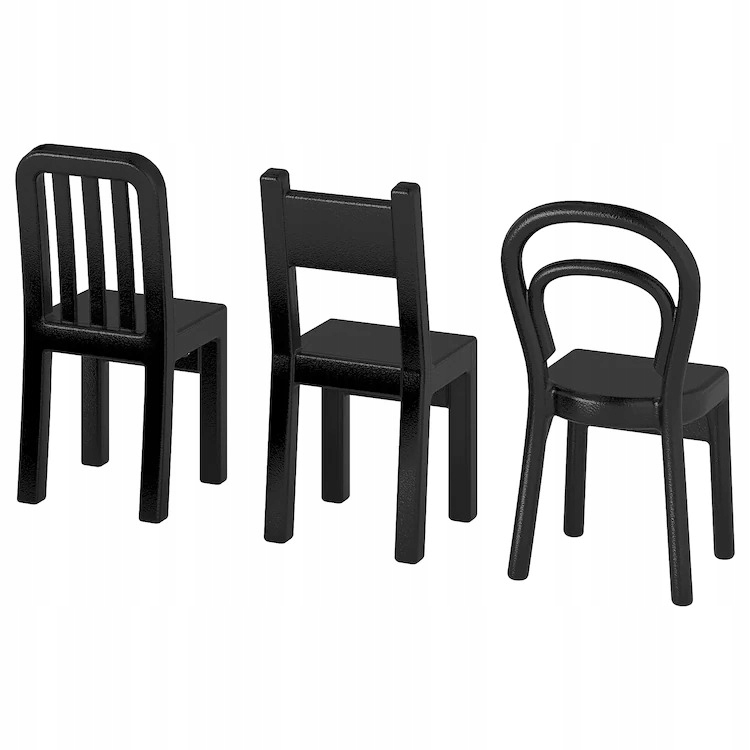 

Fjantig hak wieszak ścienny czarny 3 szt. Ikea