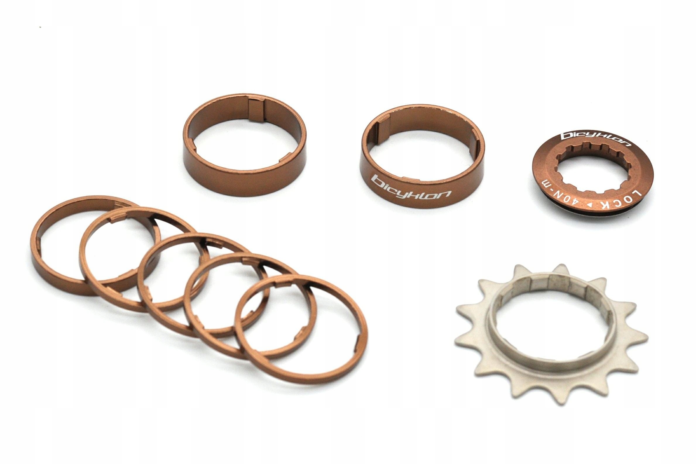 Adaptér Reduktoru Místo Kazety Bicyklon Single Speed Pro Kit 13T Hnědý
