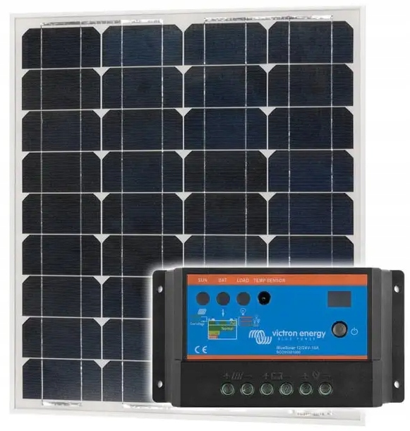 1291 - СОЛНЕЧНОЕ ЗАРЯДНОЕ УСТРОЙСТВО ПАНЕЛЬ 55W РЕГУЛЯТОР 10A VICTRON