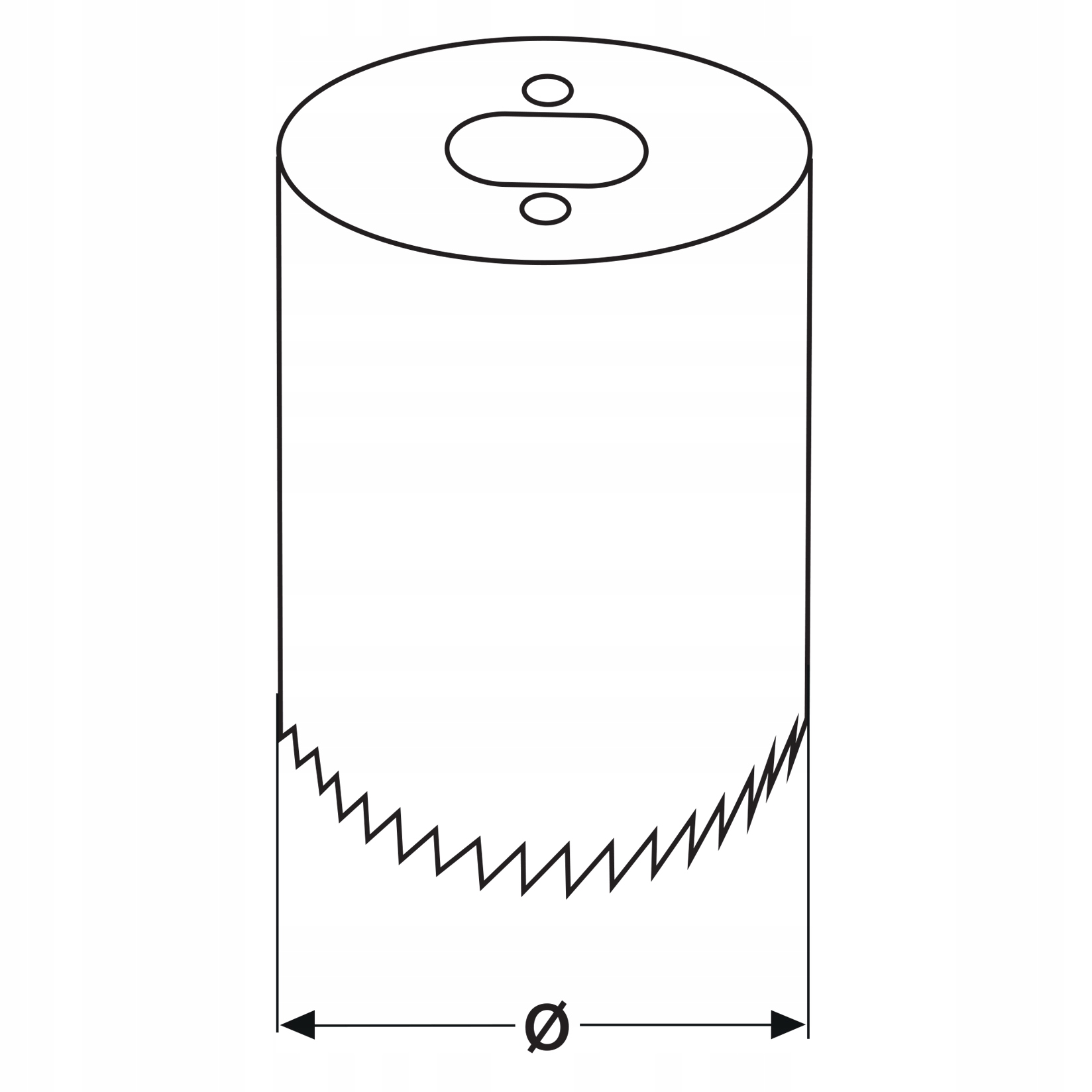 OTWORNICA BI-METALOWA 38 MM Seria brak