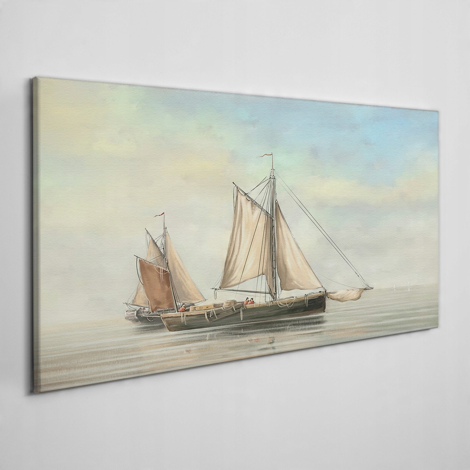 

Obraz płótno Malarstwo morze statki rybak 120x60