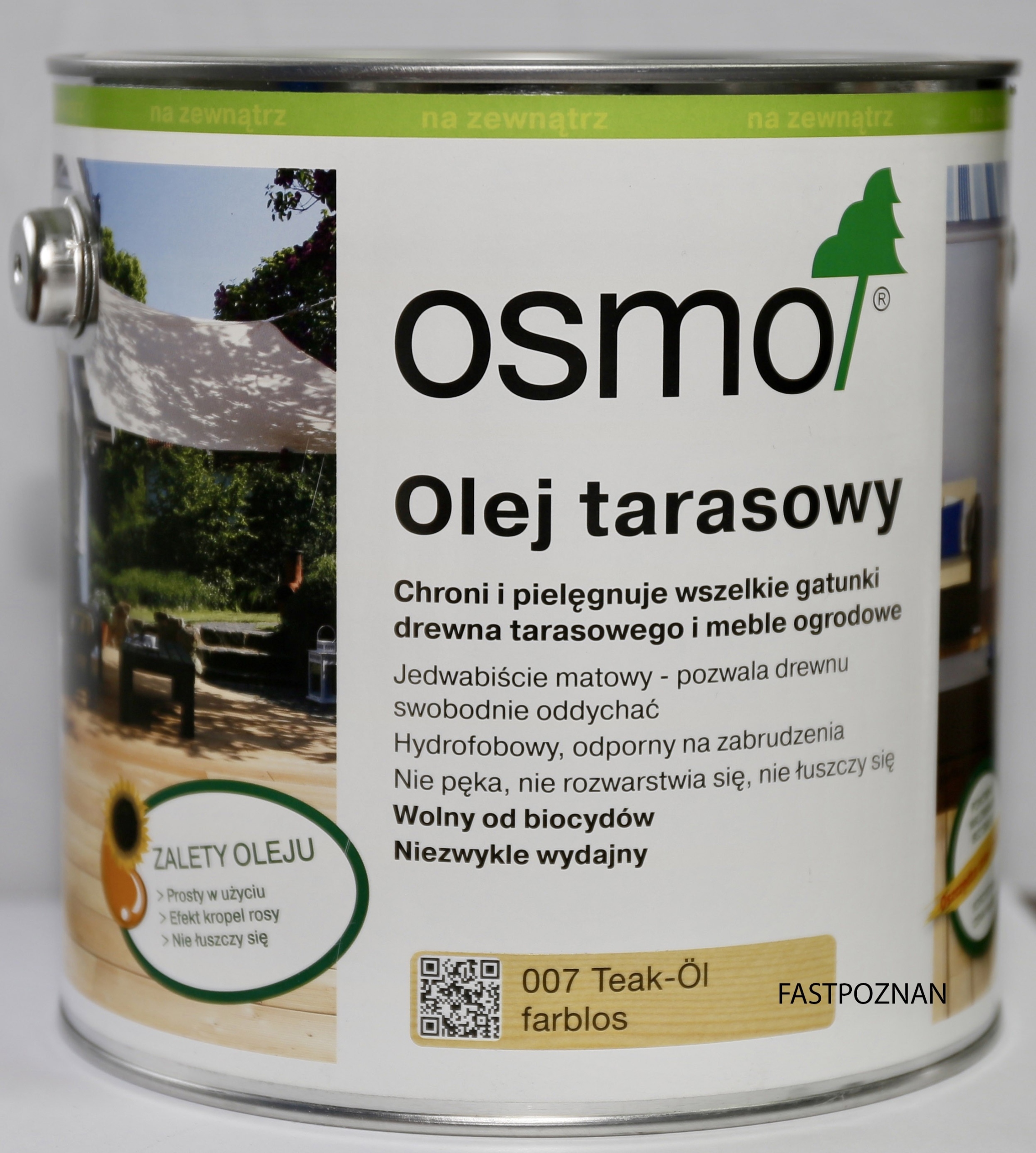 Osmo 007 Olej na terasy Teak Bezbarvý 2,5 L