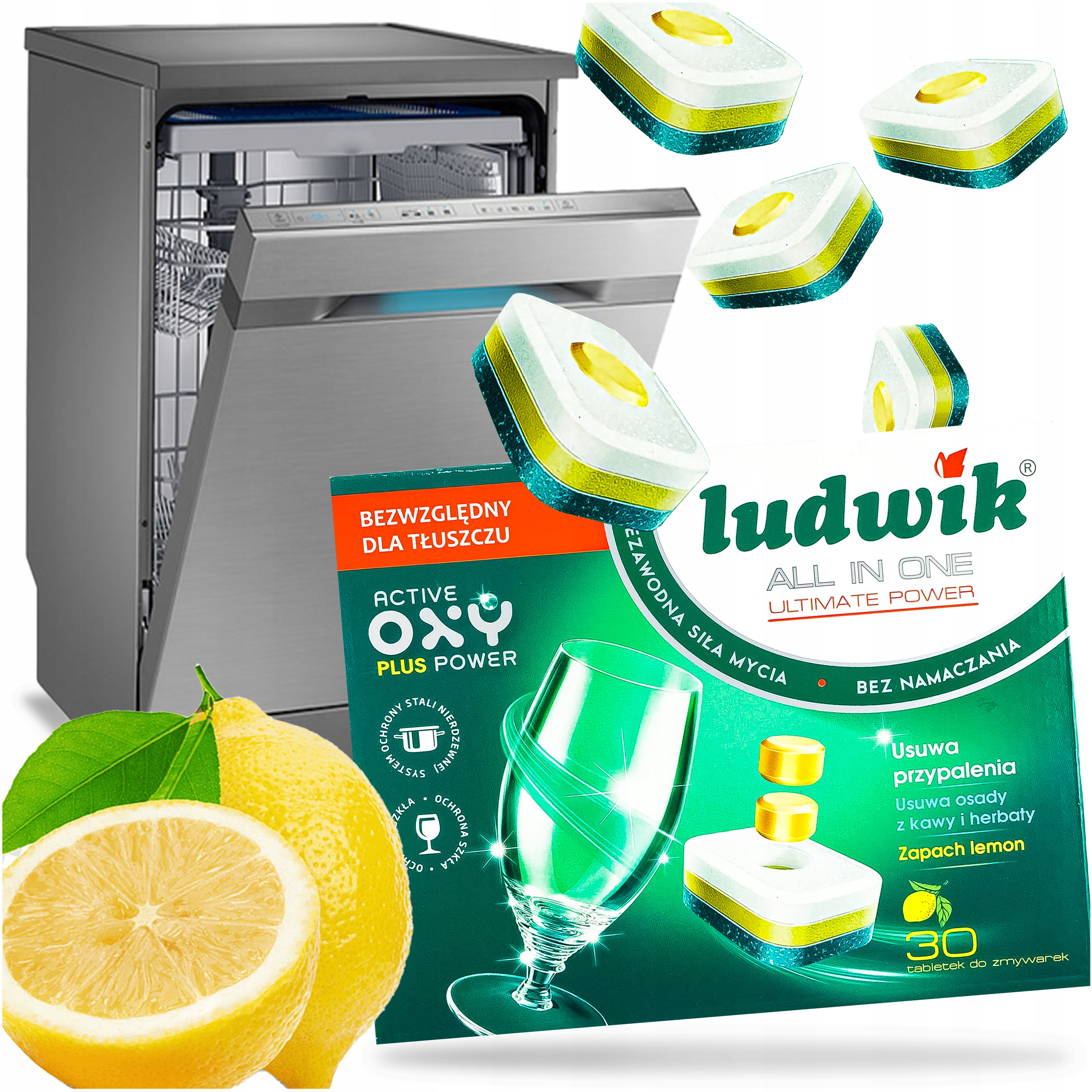 

Tabletki Do Zmywarki Kapsułki Cytrynowe 30szt.