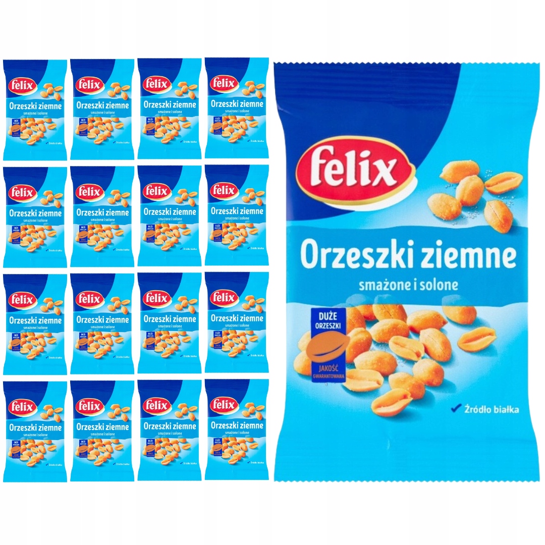 Levně Felix Pražené arašídy 70 g x 16 kusů
