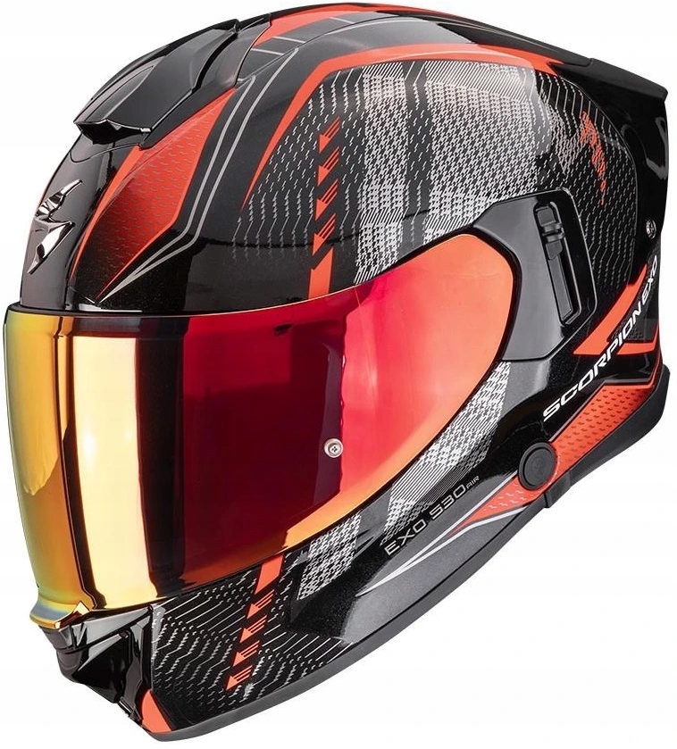Scorpion EXO-530 Air Theras Black Red Integrálna Motocyklová Prilba