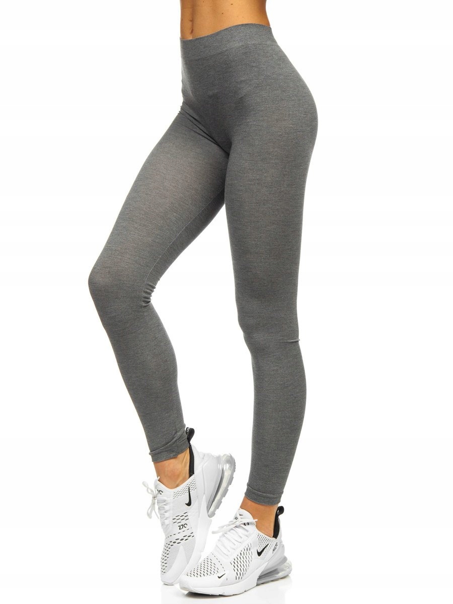 

Legginsy Damskie Gładkie Szare 3729 DENLEY_XL/2XL