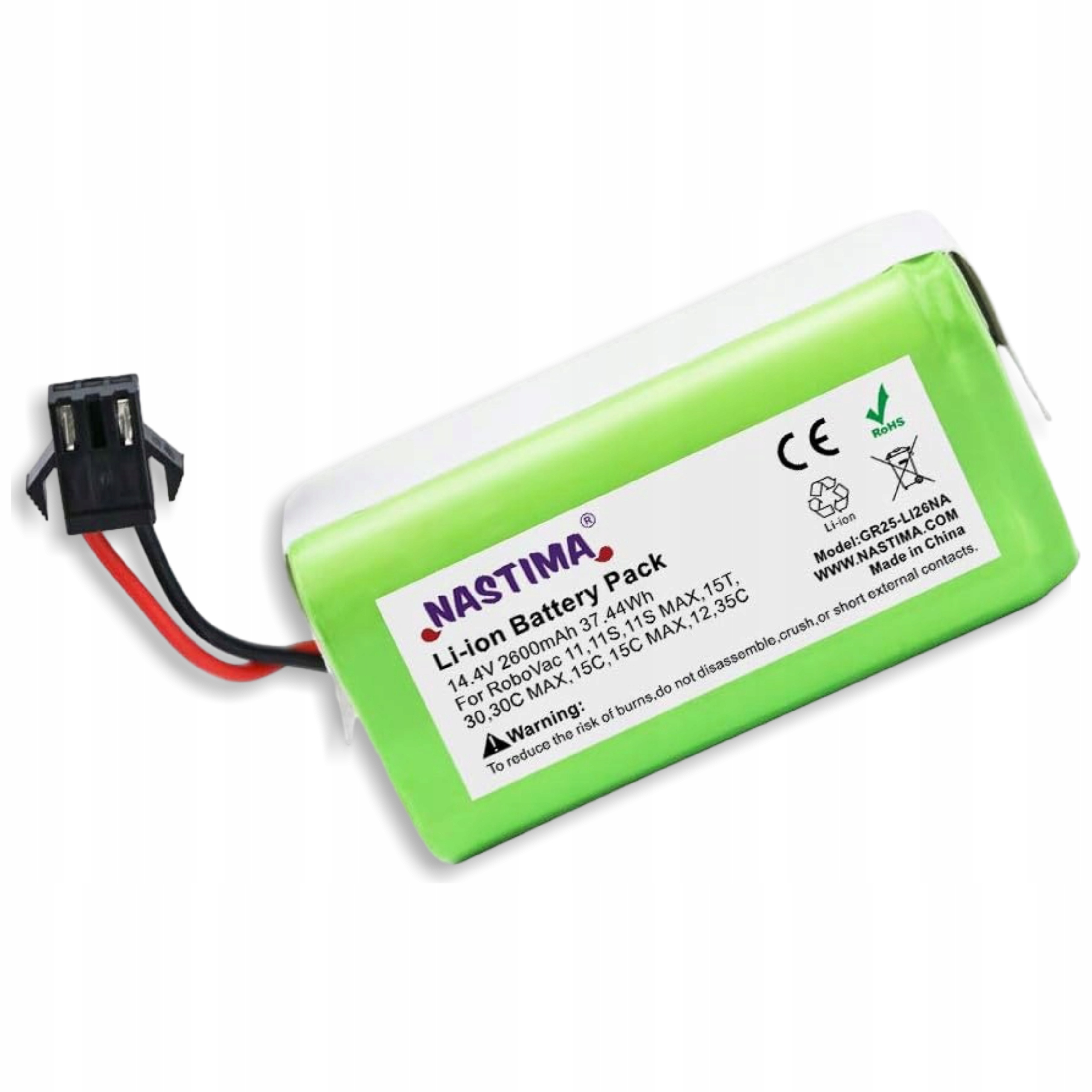 Baterie Nastima Akumulátor Pro Robotický Vysavač Robovac 14,4 V 2600 Mah