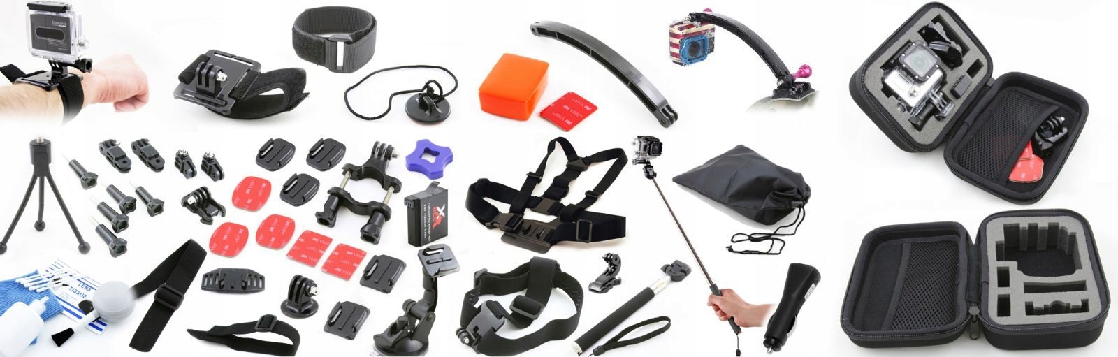 

Zestaw XXL GoPro Hero 4 Silver Walizka Akumulator