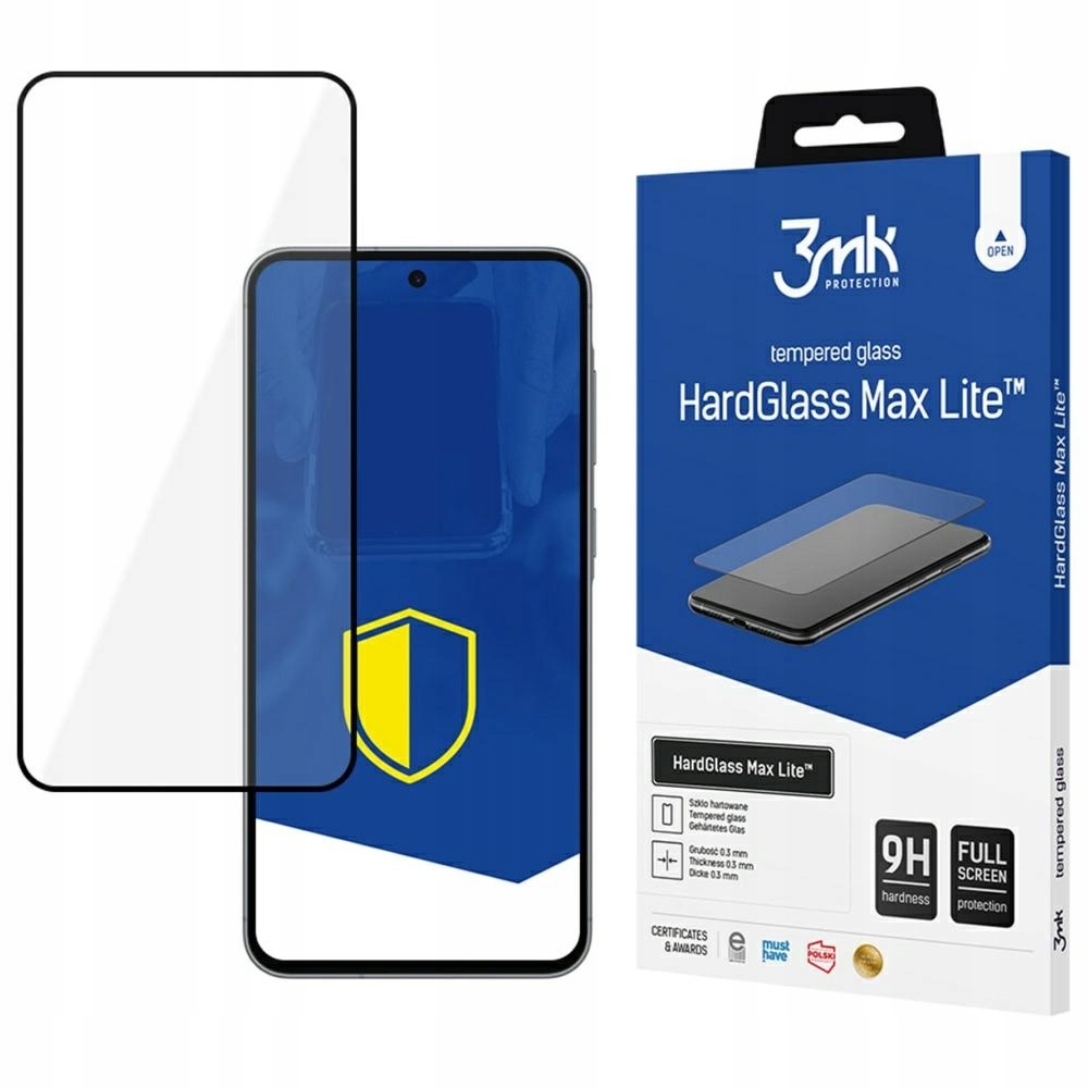Szkło hartowane 3mk HardGlass Max Lite Black Samsung Galaxy A36 5G 3mk