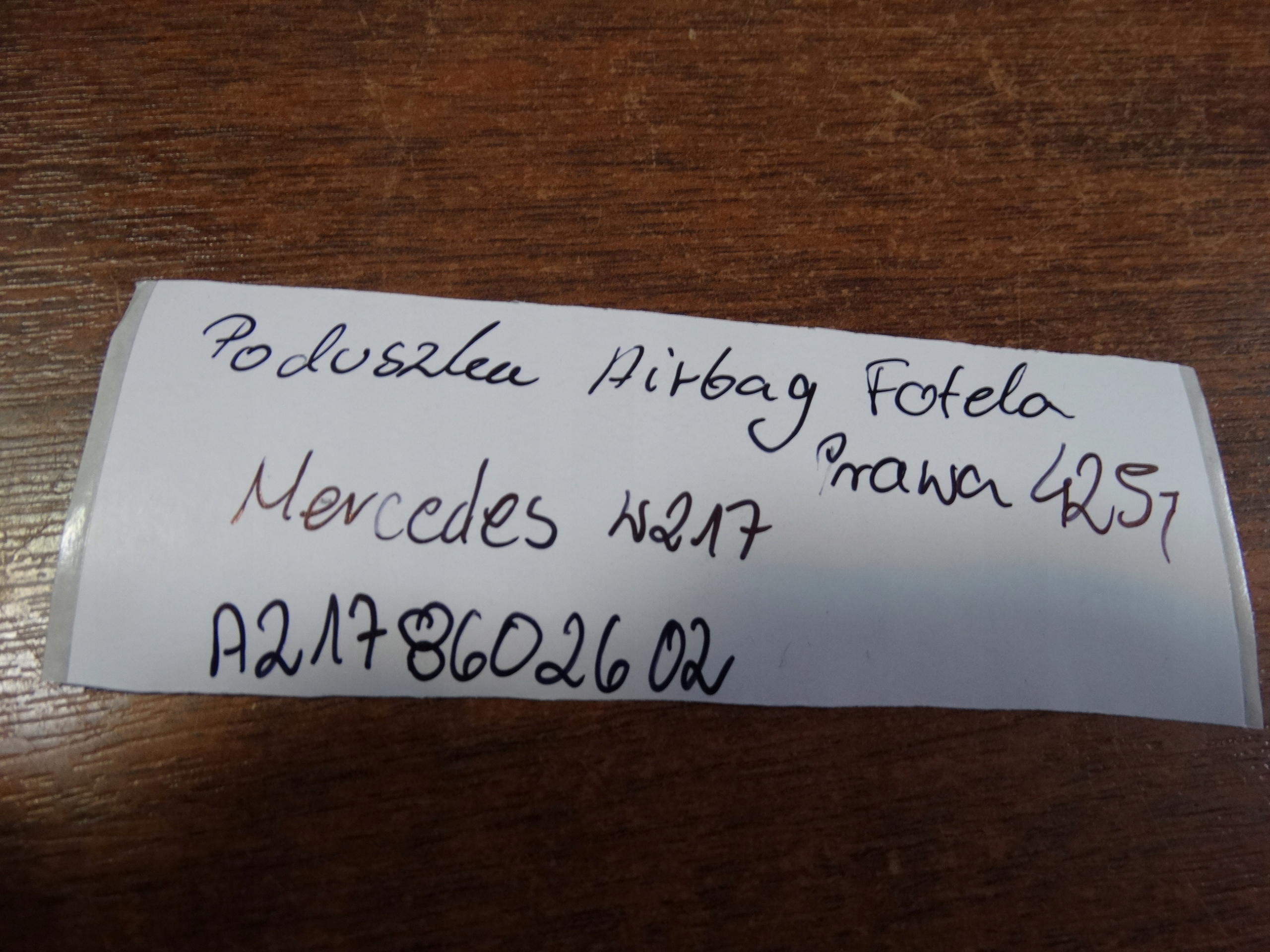 Airbag AIRBAG SITZ rechts MERCEDES W217 1