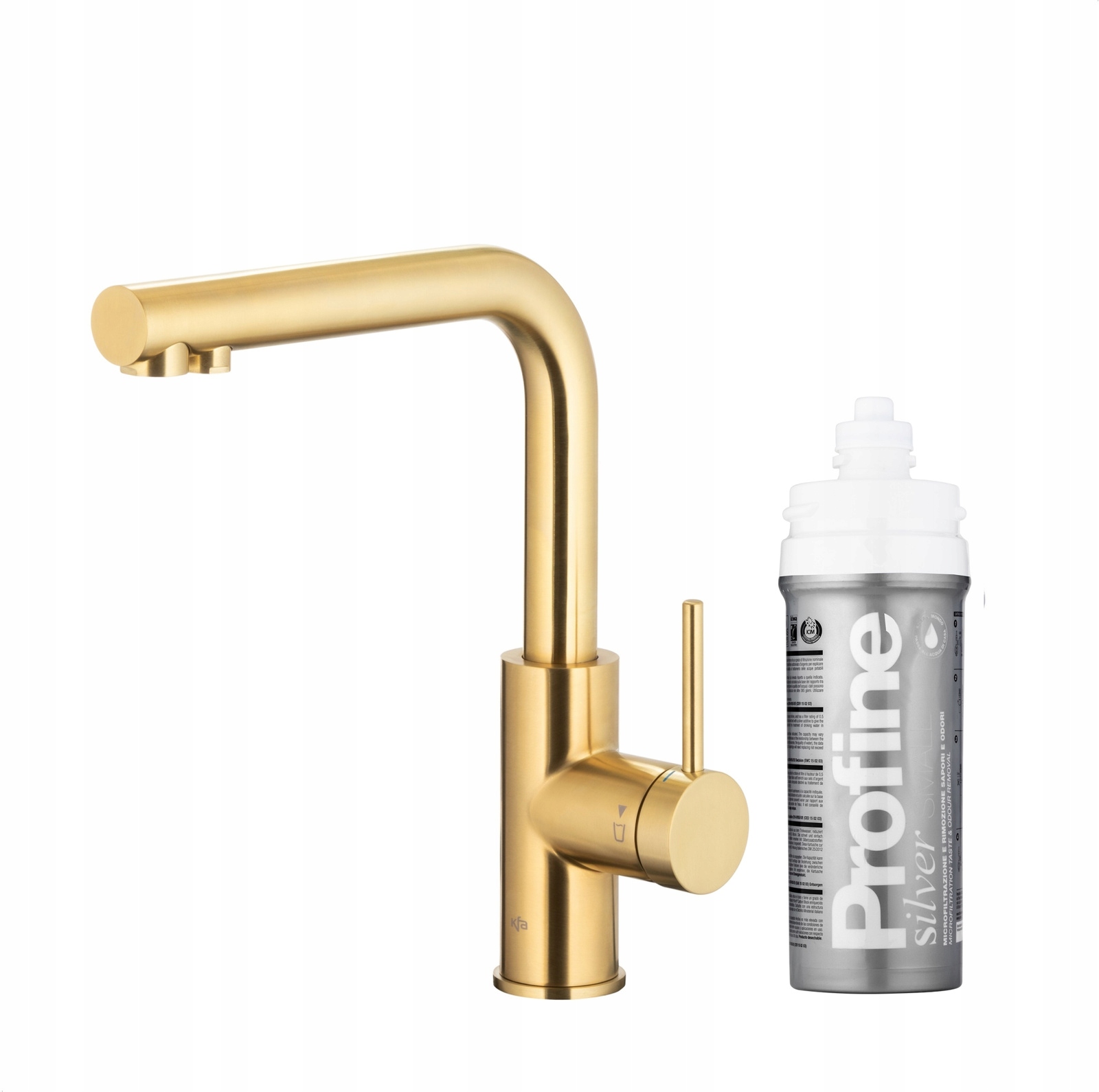 Kfa Kuchynská Batéria Duero Pure Basic Profine Silver S, Brúsené Svetlé Zlato