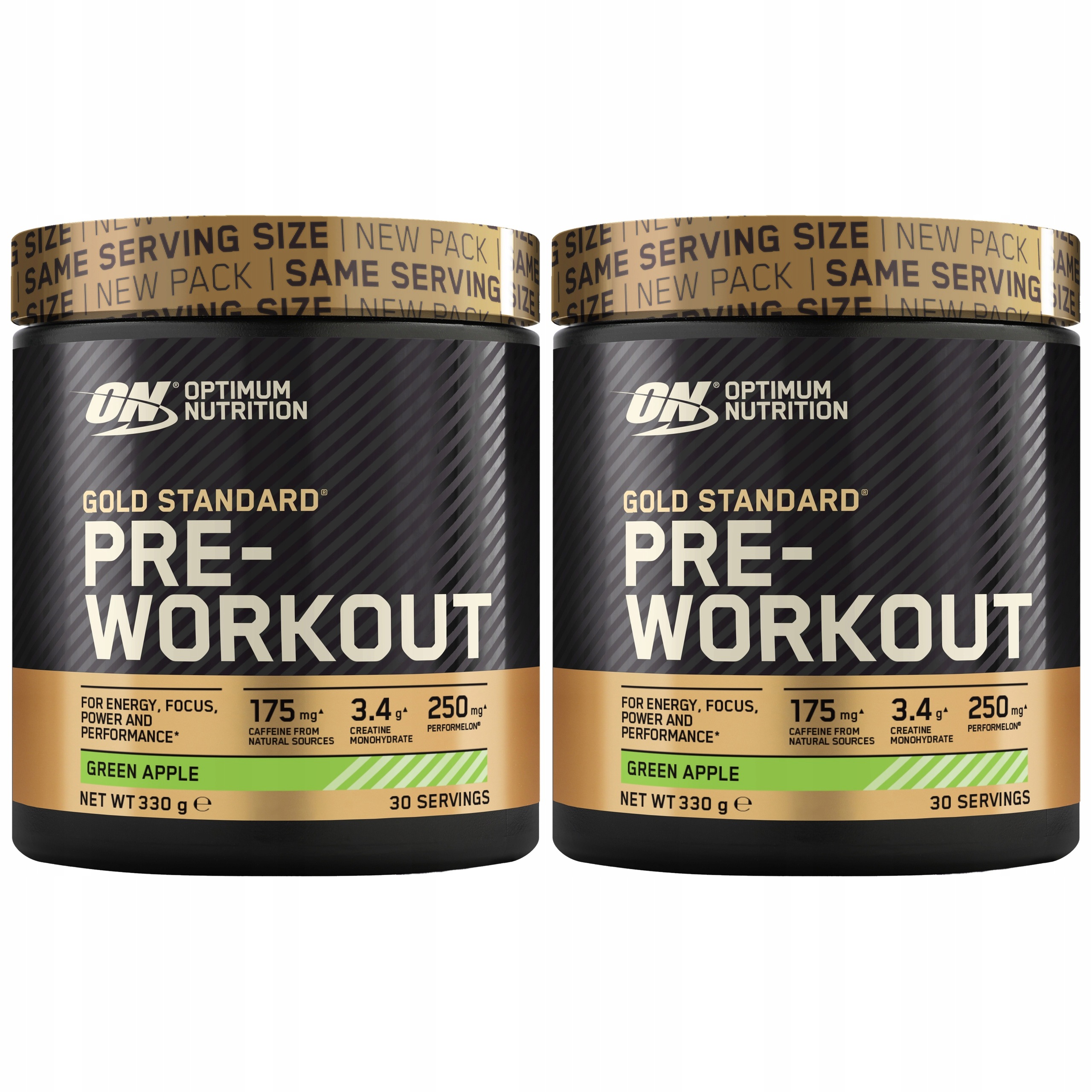 2x Předtréninkovka kreatin beta-alanin energie Gold Standard 330 g On