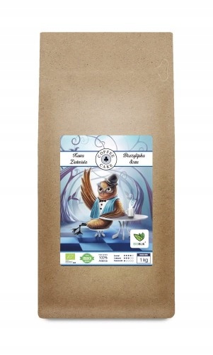 Levně Káva Ekologická Brazilská Arabika Sova 1000 g zrna EcoBlik