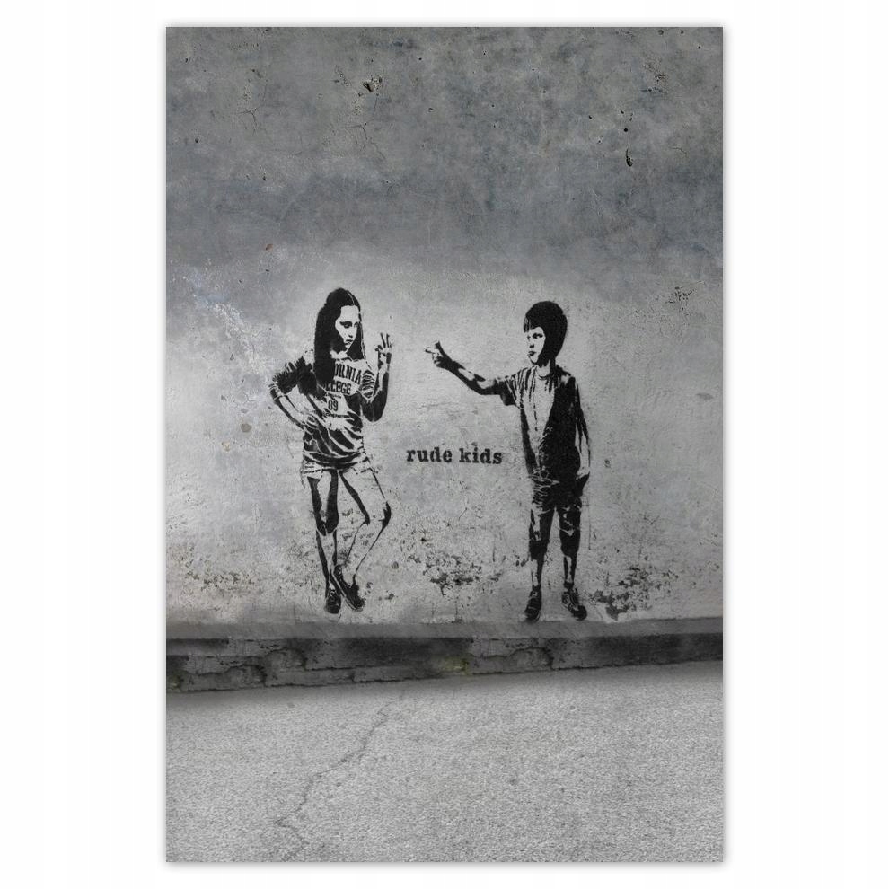 

Plakaty 40x60 Banksy Rude kids Graffiti