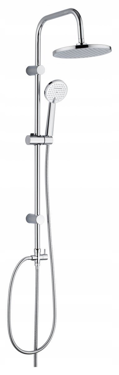 Sprchový stĺp Leste Pll 20OX, chróm, dažďová sprcha, antikameň