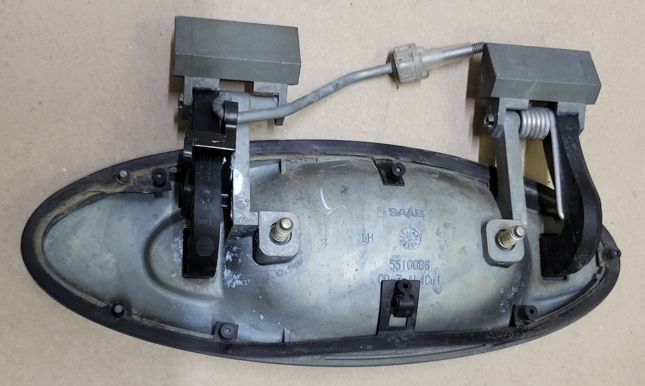 handle exterior door left rear part rear SAAB 9-5 5510086 OE