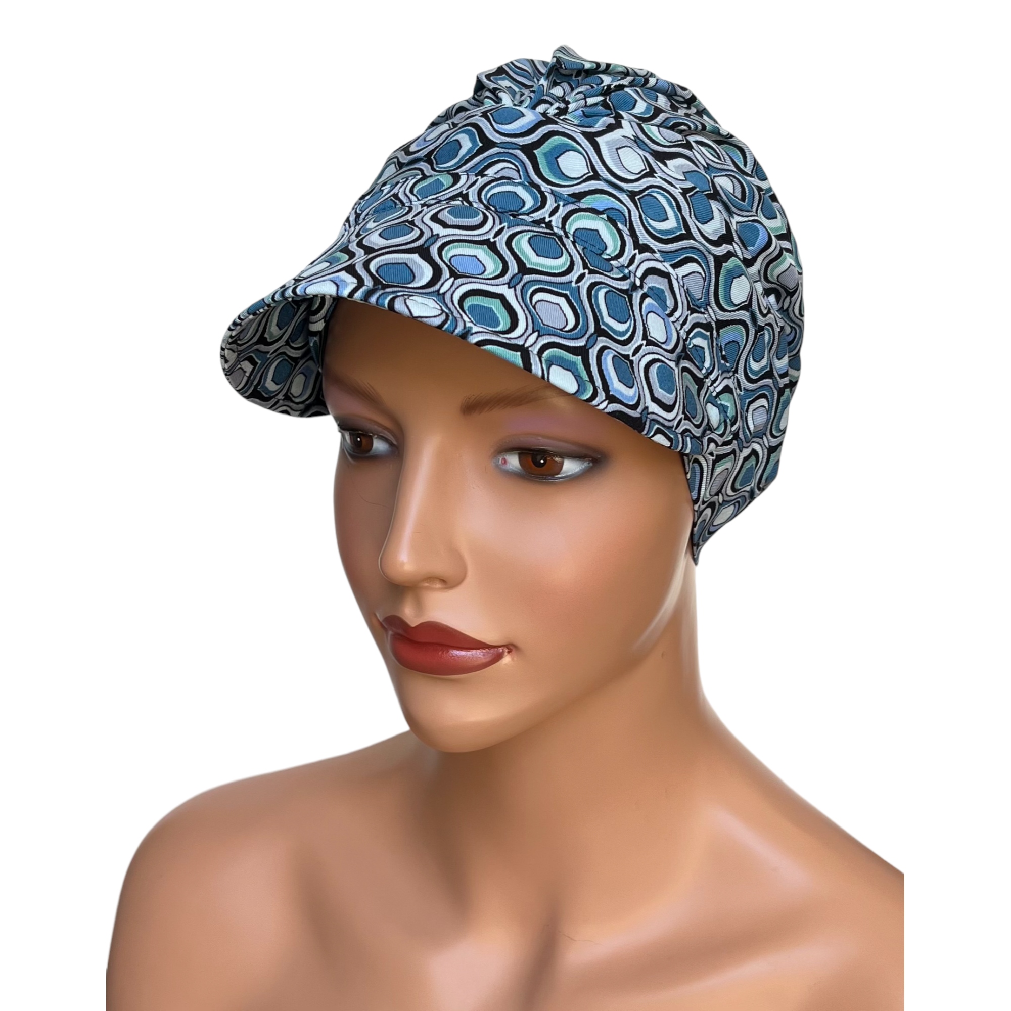 Turban damski Tess z daszkiem 367 chusta wiosenna także po chemioterapii