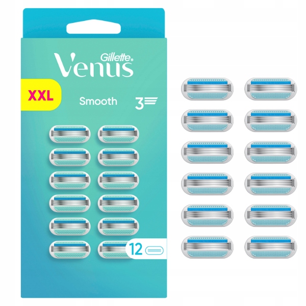 Gillette Venus Smooth 3 náplně do strojku 12 ks