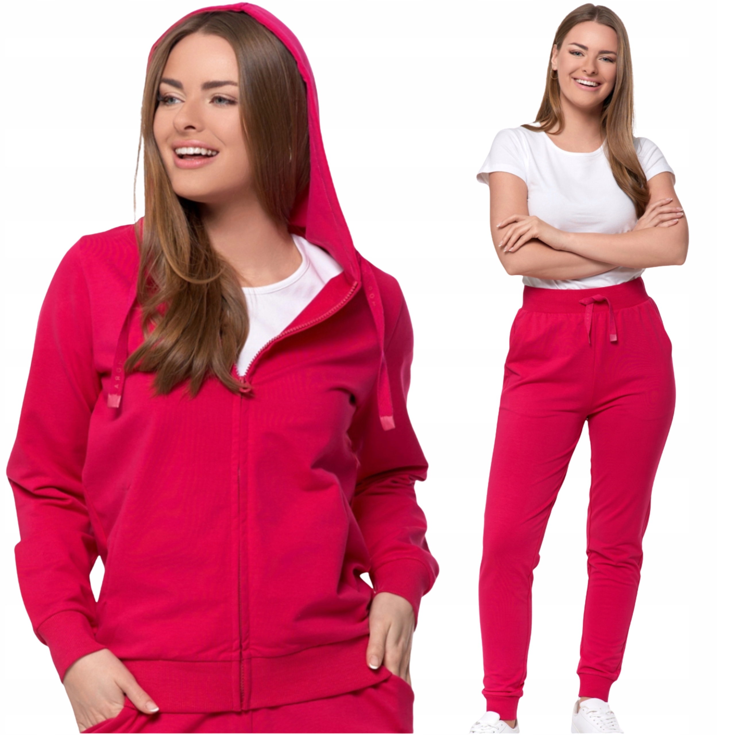 Dresová Sada Kalhoty A Rozepínací Mikina Teplákovka Dámská Pohodlná Moraj S