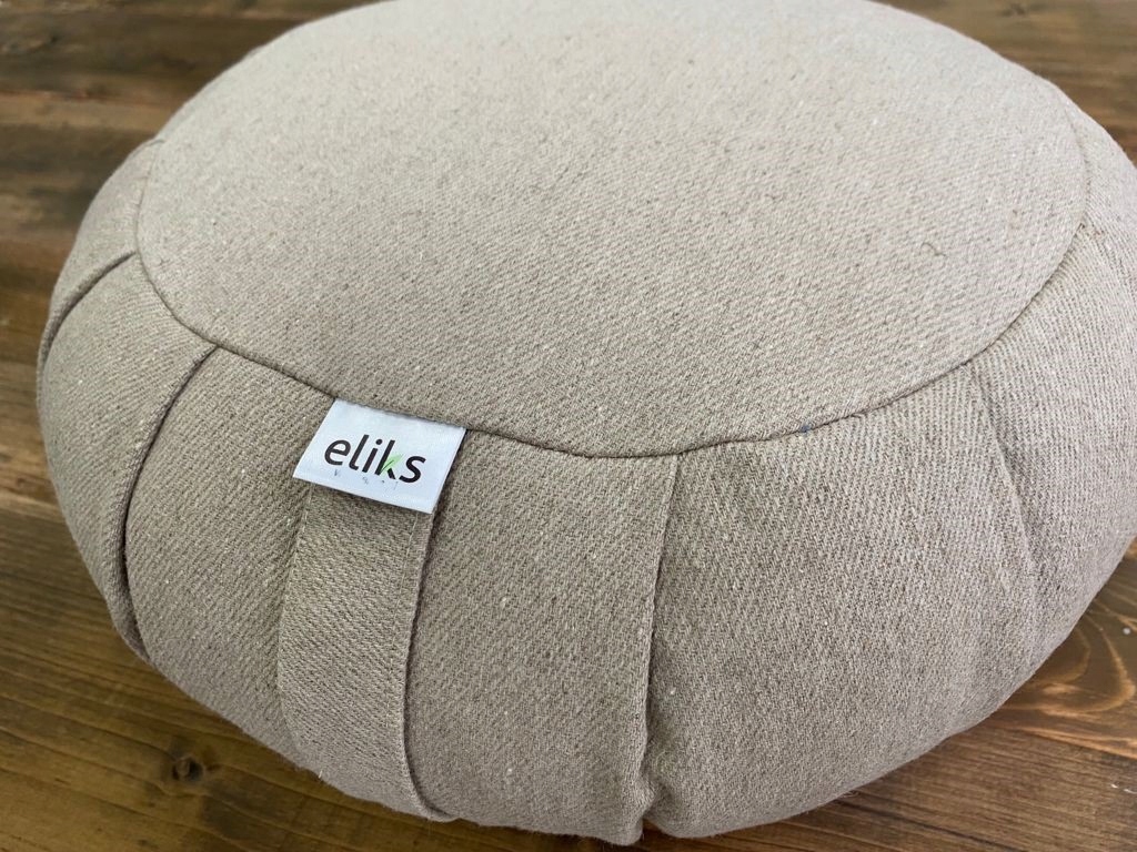 Taburet Zafu lněný polštář pro Meditaci Len atest Pzh lněný Produkt Polský