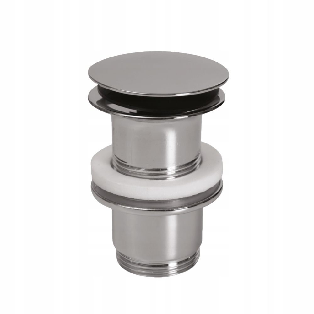 Italská zátka klik klak pro umyvadlo 1 1/4″ push open s přepadem H62 chrom