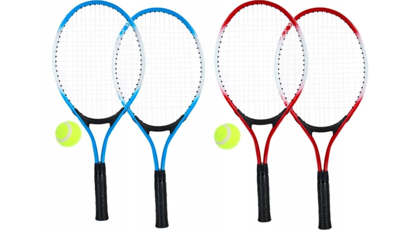 zestaw rakietek z piłeczką i lotką; 48x22x5cm, siatka — 5