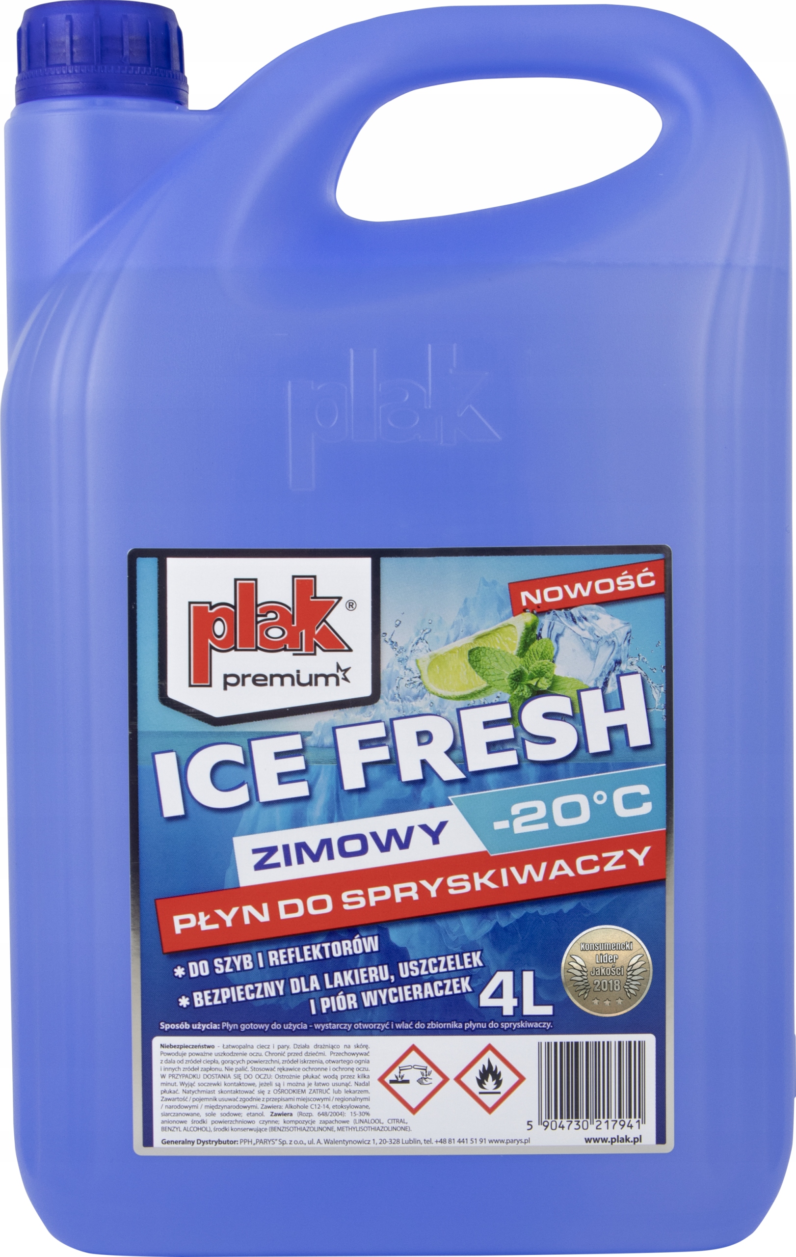 

Zimowy płyn do spryskiwaczy Plak 4l