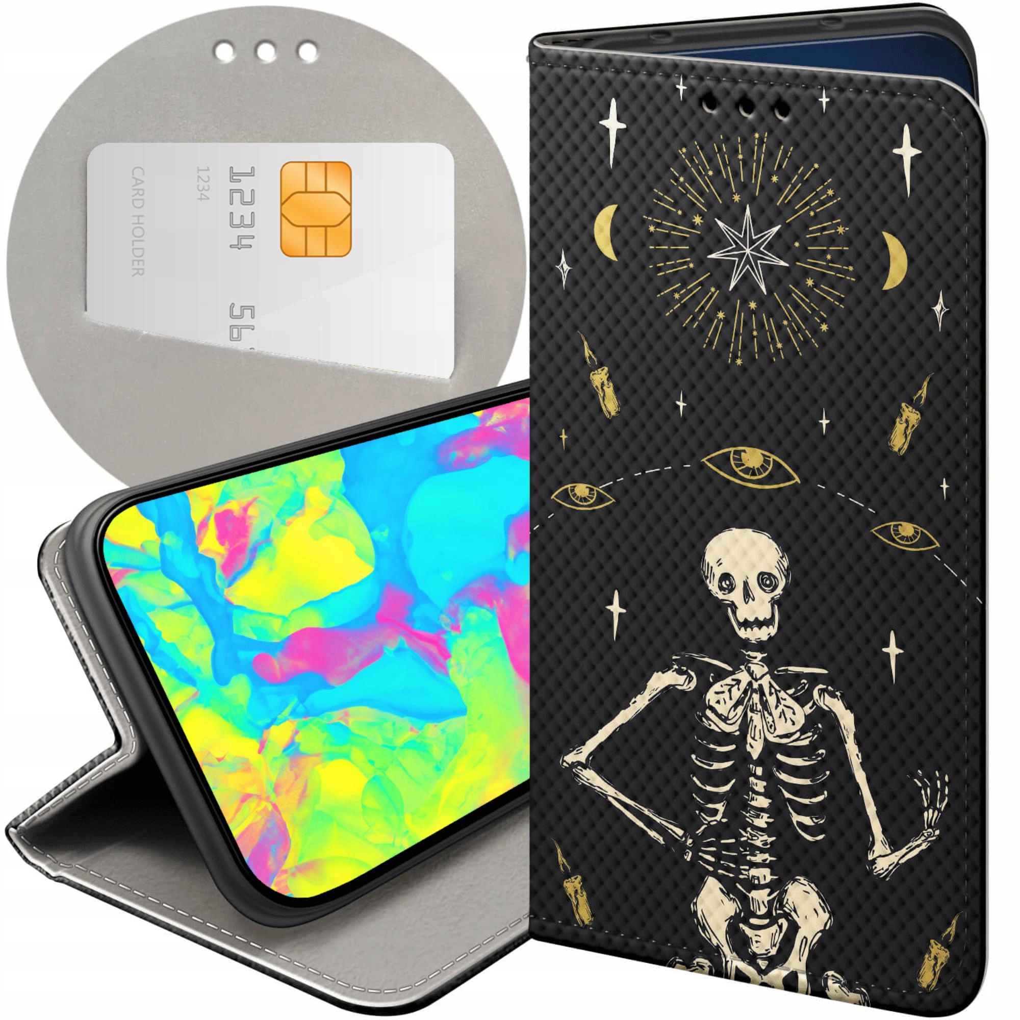 Etui Do Samsung Galaxy J7 2017 Czaszka Szkielety Memento Mori Gotyk