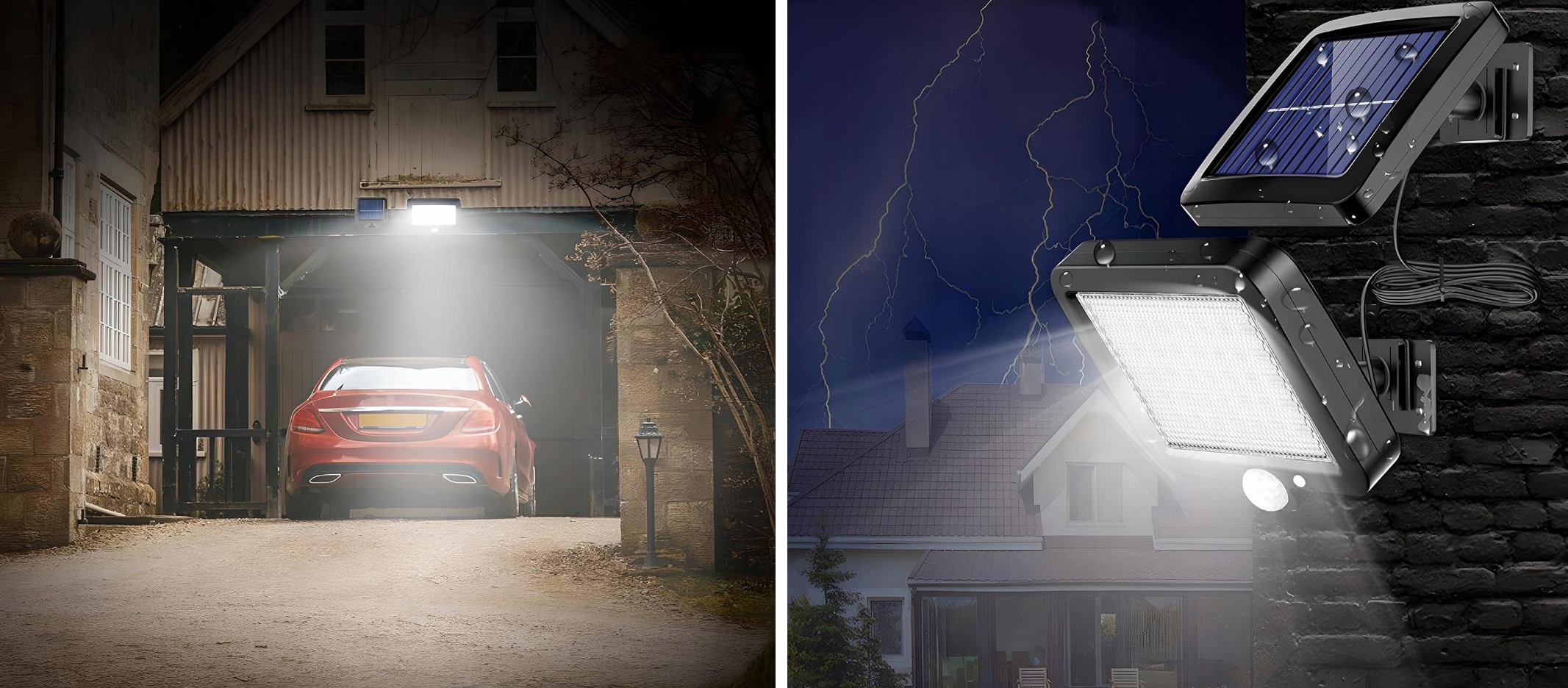 HALOGEN LAMPA LED SOLARNA PANEL Z CZUJNIKIEM RUCHU Kolor czarny