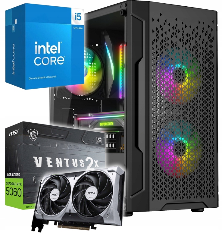 Gamingowa Aurora i5-14400f SSD1TB 16GB RTX5060 WIN11 Wifi