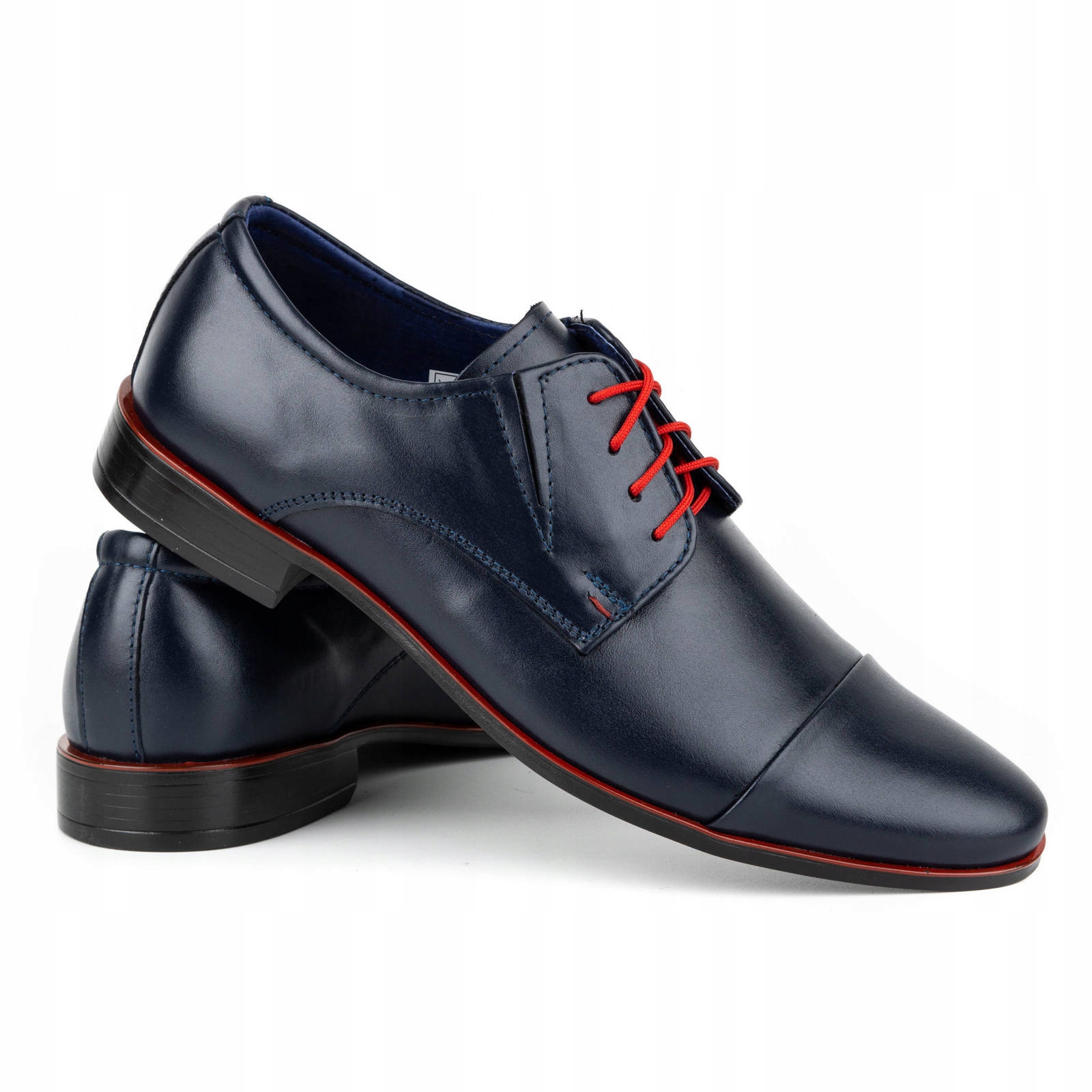 

Buty Męskie Wizytowe Skóra 286 Granat 45