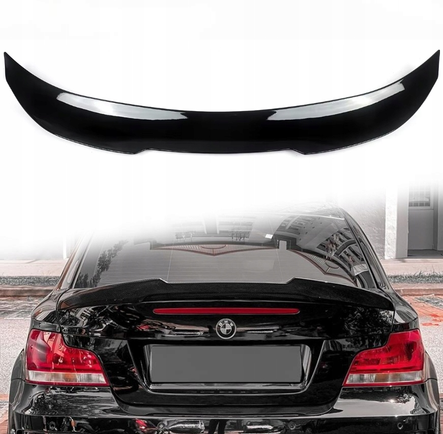 Bmw E82 2007-2014 Spoiler Psm Zadní Klapka Zavazadlového Prostoru Letka Spoiler Černá
