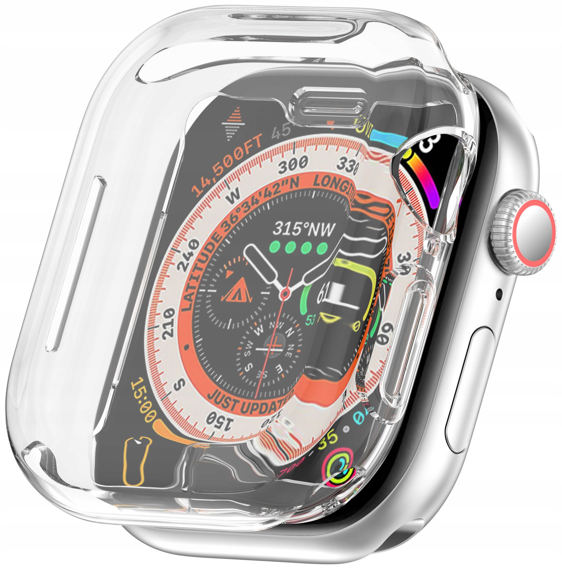 Etui 2W1 Z Osłoną Na Ekran 360° Do Apple Watch 10 11 42MM Bezbarwny