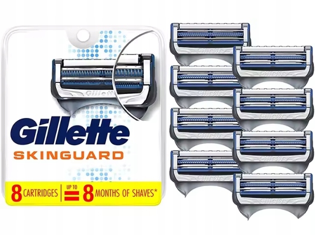 Wkłady do maszynki Gillette Skinguard Sensitive 8 sztuk