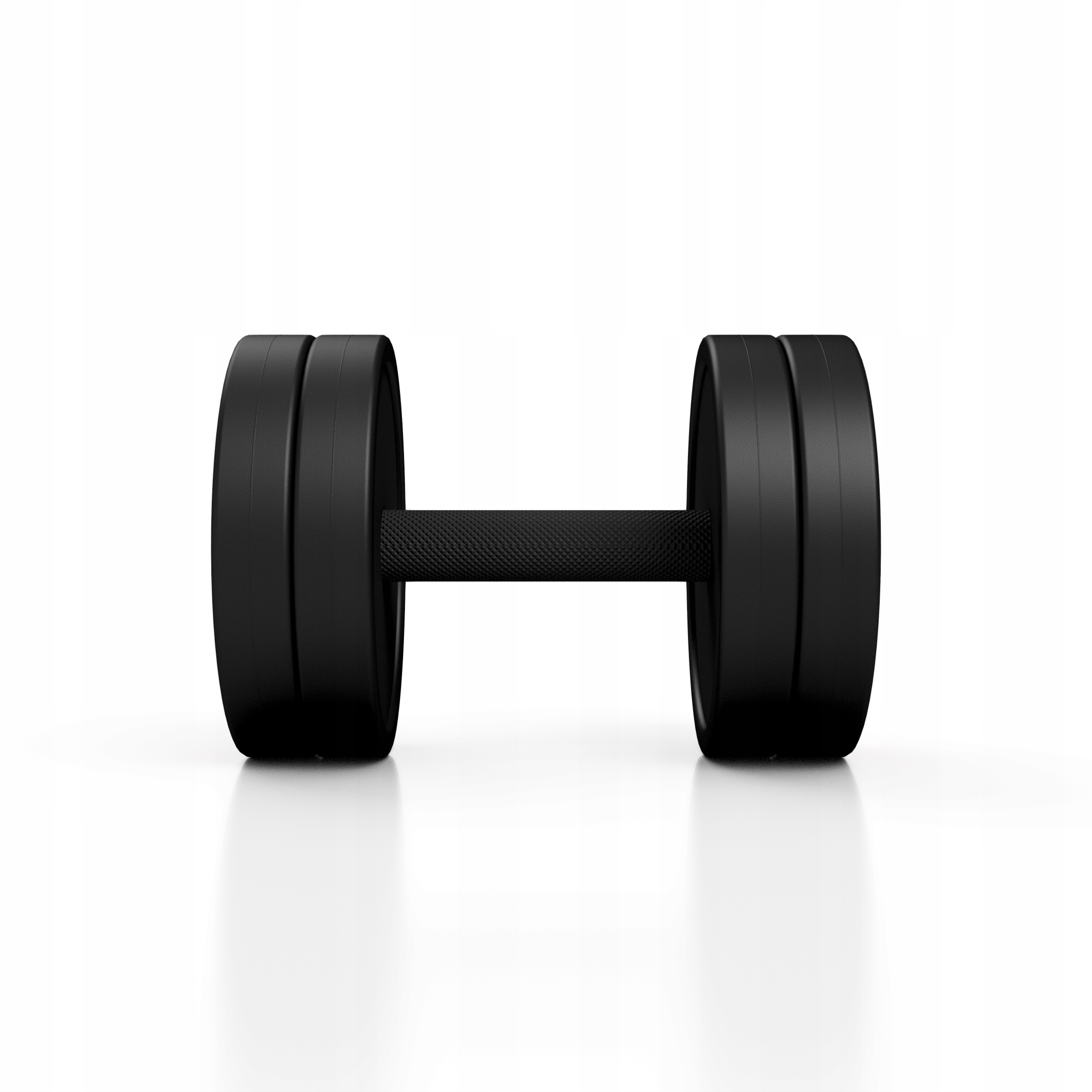 Hantla stalowa gumowana 12,5 kg czarny mat Waga 1x 12,5 kg