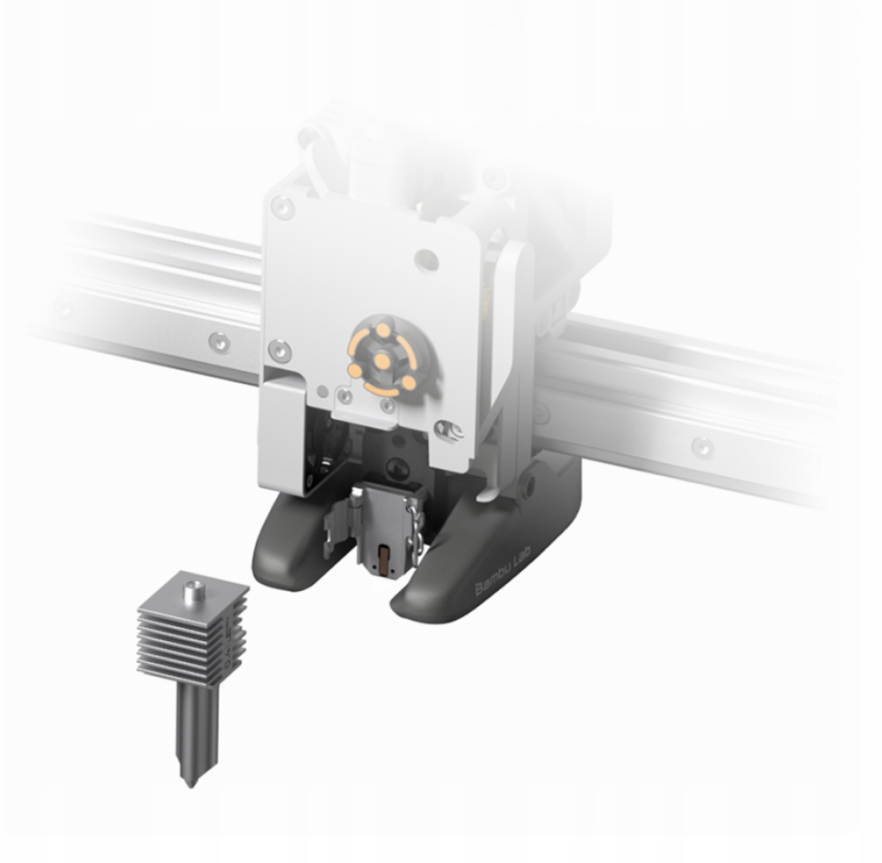 Hotend ze stali hartowanej do drukarek Bambu Lab z serii A1/A2L - 0,4 mm