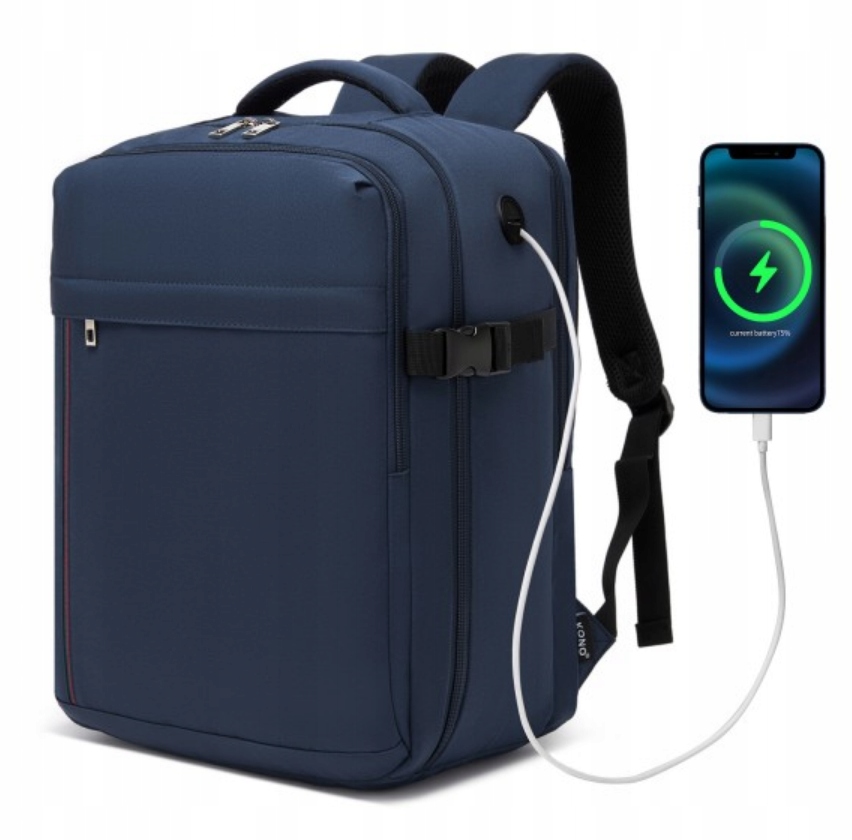 Taška Batoh Ryanair Batoh do letadla 40x20x30 modrý Rosso