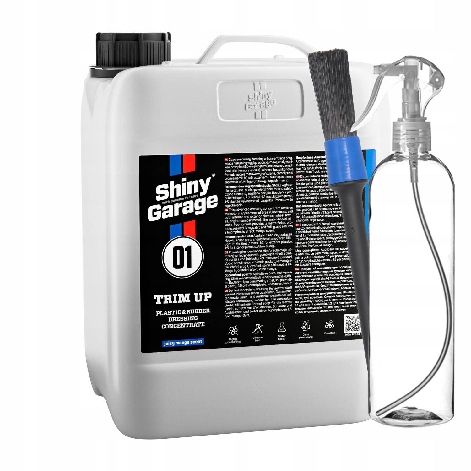 Shiny Garage Trim Up Gumový Koncentrát 5000ml čistiaci prostriedok na pneumatiky