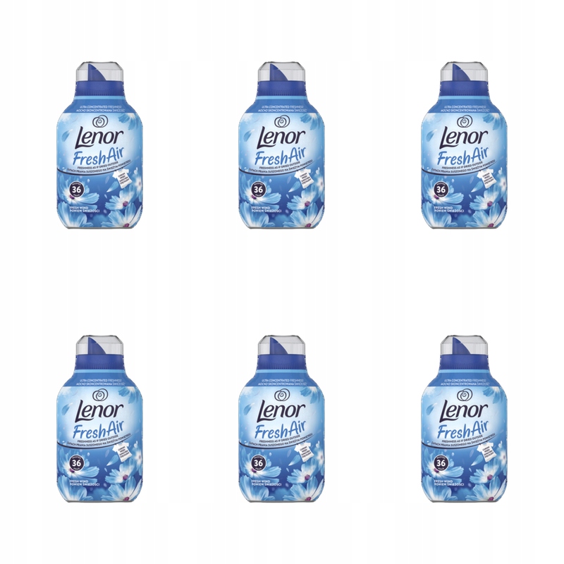 Lenor Fresh Air Tekutá aviváž Fresh Wind 504 ml, 36 praní X6